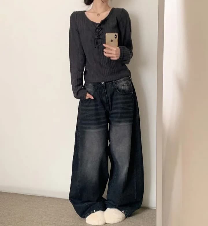 있음 선적 한국 chic 봄 가을 기본 셔츠 인사이드 가져 가라. 긴팔 니트 작은 키 품격 맨위 상세 이미지 14