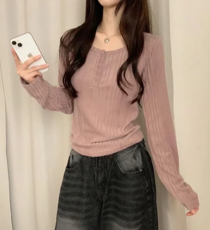 있음 선적 한국 chic 봄 가을 기본 셔츠 인사이드 가져 가라. 긴팔 니트 작은 키 품격 맨위 상세 이미지 19