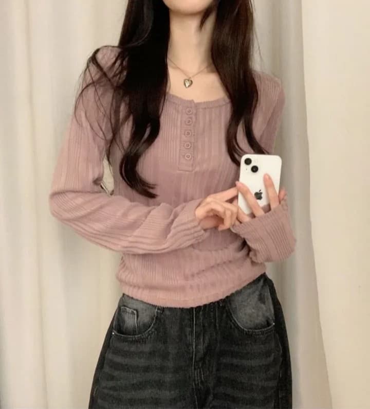 있음 선적 한국 chic 봄 가을 기본 셔츠 인사이드 가져 가라. 긴팔 니트 작은 키 품격 맨위 상세 이미지 20