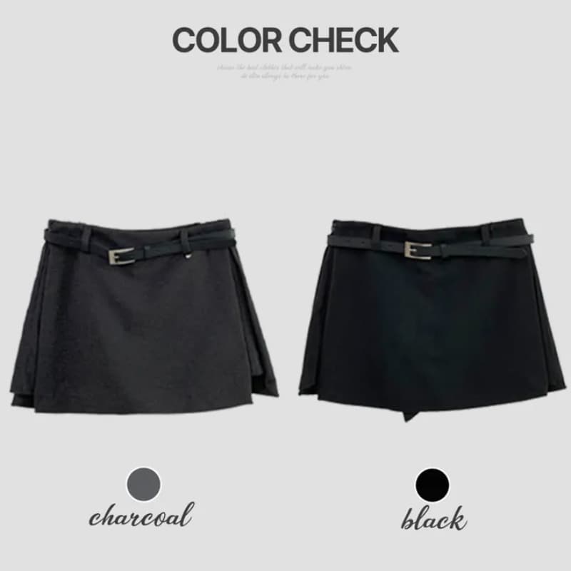 있음 선적 한국 chic 디자인 센스 측면 트임 슬림해 보이는 하이웨이스트 정장 반신 스커트 쇼트 스타일 바지 이미지 5