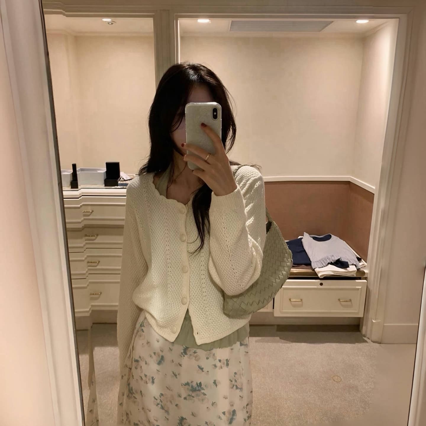 한국 chic 자수 오픈 가디건 새로운 작은 대중 낭만주의 소녀 분위기 품격 절묘한 디자인 센스 니트 오픈 가디건 상세 이미지 2