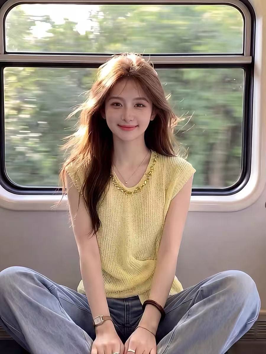 프랑스식 무거운 작업 다이아몬드 세팅 Feifei 소매 짠 셔츠 여성 여름 섹션 연령 감소 외국 가스 긍정적 인 어깨 의류
