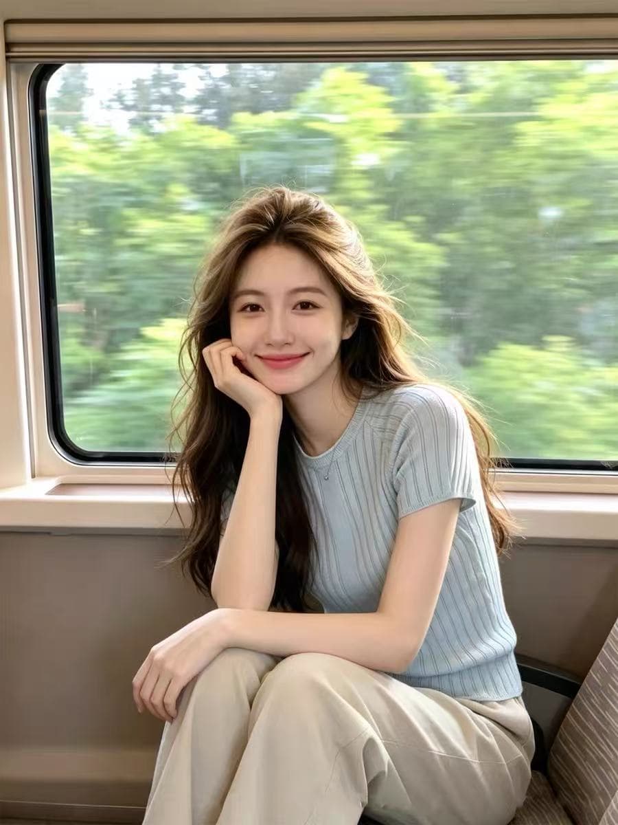 프랑스식 출퇴근 바람 세로 줄무늬 니트 스웨터 여성 여름 품격 몸매 가꾸기 슬림해 보이는 기초 섹션 파란색 티셔츠 상세 이미지 5