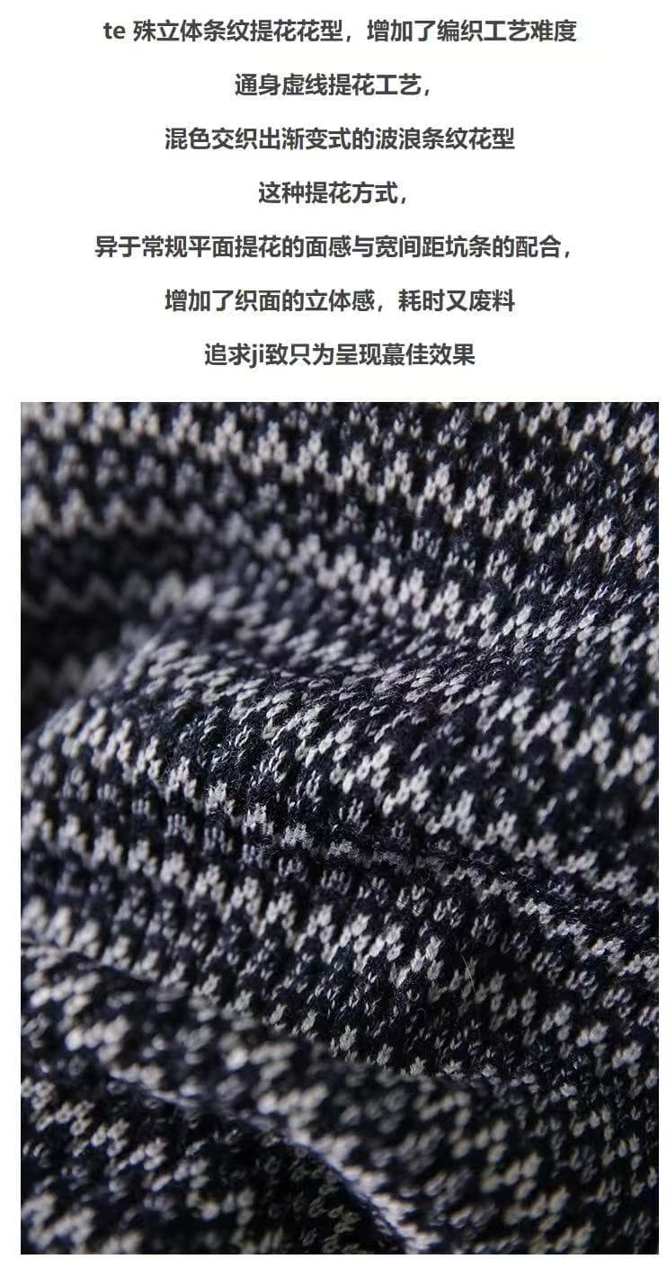 の 웃음 한 법원 2026 가을 겨울철 무거운 작업 자카드 섬세한 양쯔강 원사 니트 오픈 가디건 zwd564792ag 상세 이미지 7