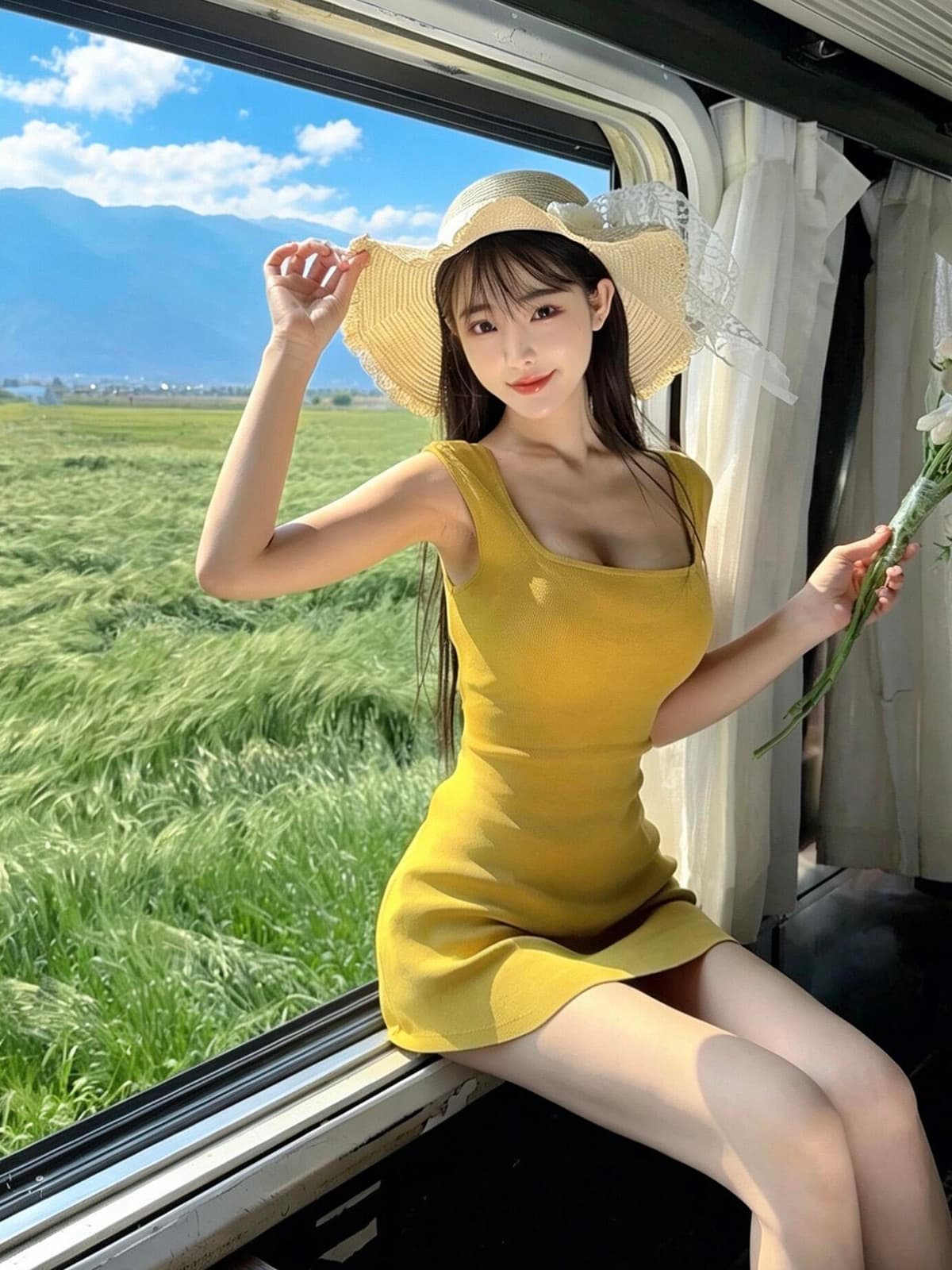 있음 도착 순수한 욕망 바람 품격 몸매 가꾸기 슬림해 보이는 아메리칸 달콤한 매운맛 디자인 센스 이슬 허리 민소매 니트 여성 여름 상세 이미지 7