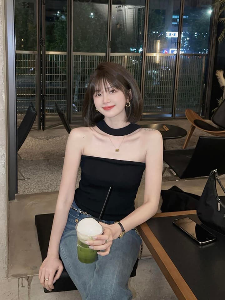 있음 도착 고유 한 아름다운 행침 목 캐미솔 외출용 여름 순수한 욕망 몸매 가꾸기 슬림해 보이는 몸매 가꾸기 슬림해 보이는 여성 상세 이미지 3