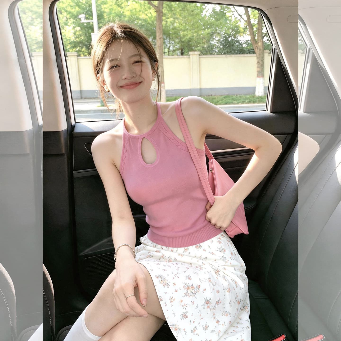 있음 도착 네온 연애 편지 물방울 모양 홀로우 아웃 디자인 복수 짜다 행침 목 니트 슬립 맨위 상세 이미지 4