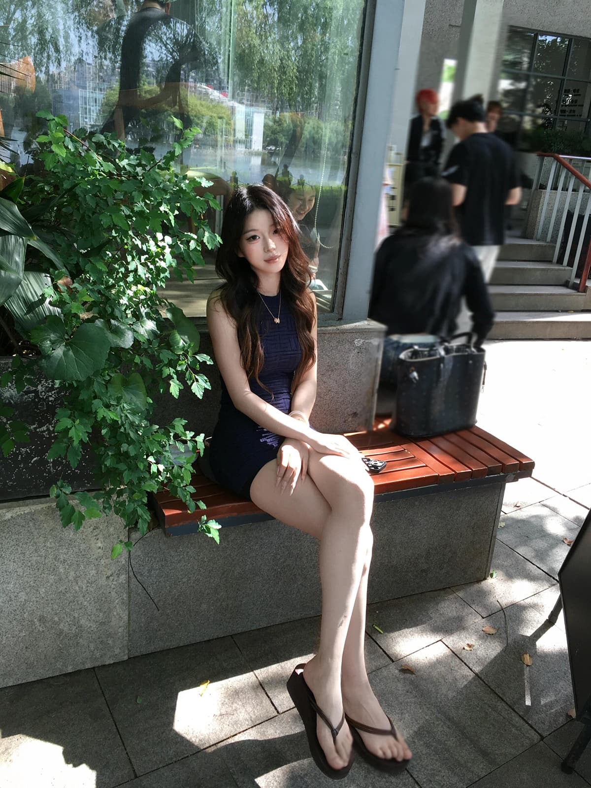 있음 도착 핫걸 순수한 욕망 섹시함 타이트 스커트 여성 여름 로얄 자매 몸매 가꾸기 허리 수축 슬림해 보이는 품격 민소매 드레스 상세 이미지 2