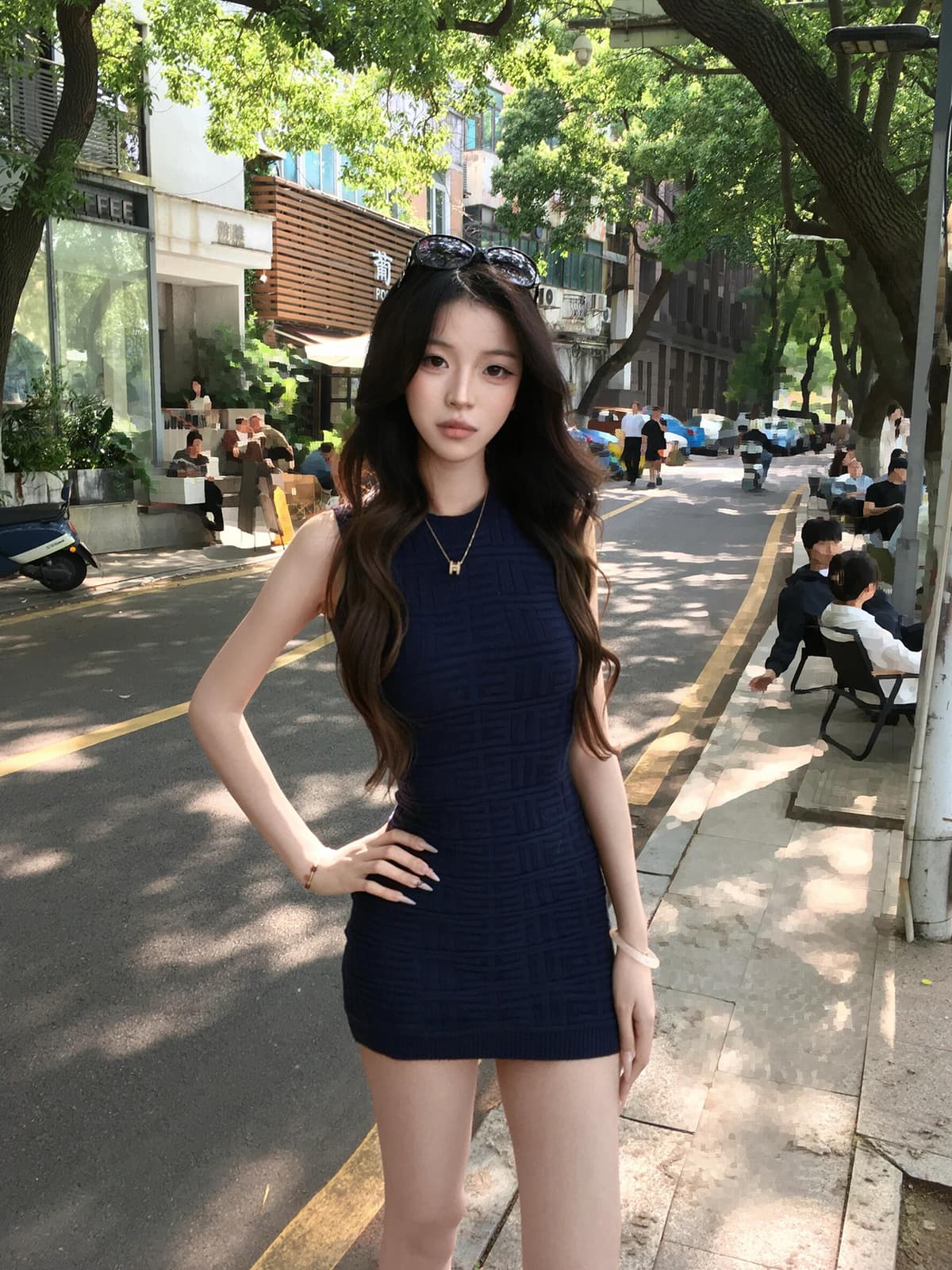 있음 도착 핫걸 순수한 욕망 섹시함 타이트 스커트 여성 여름 로얄 자매 몸매 가꾸기 허리 수축 슬림해 보이는 품격 민소매 드레스 상세 이미지 3