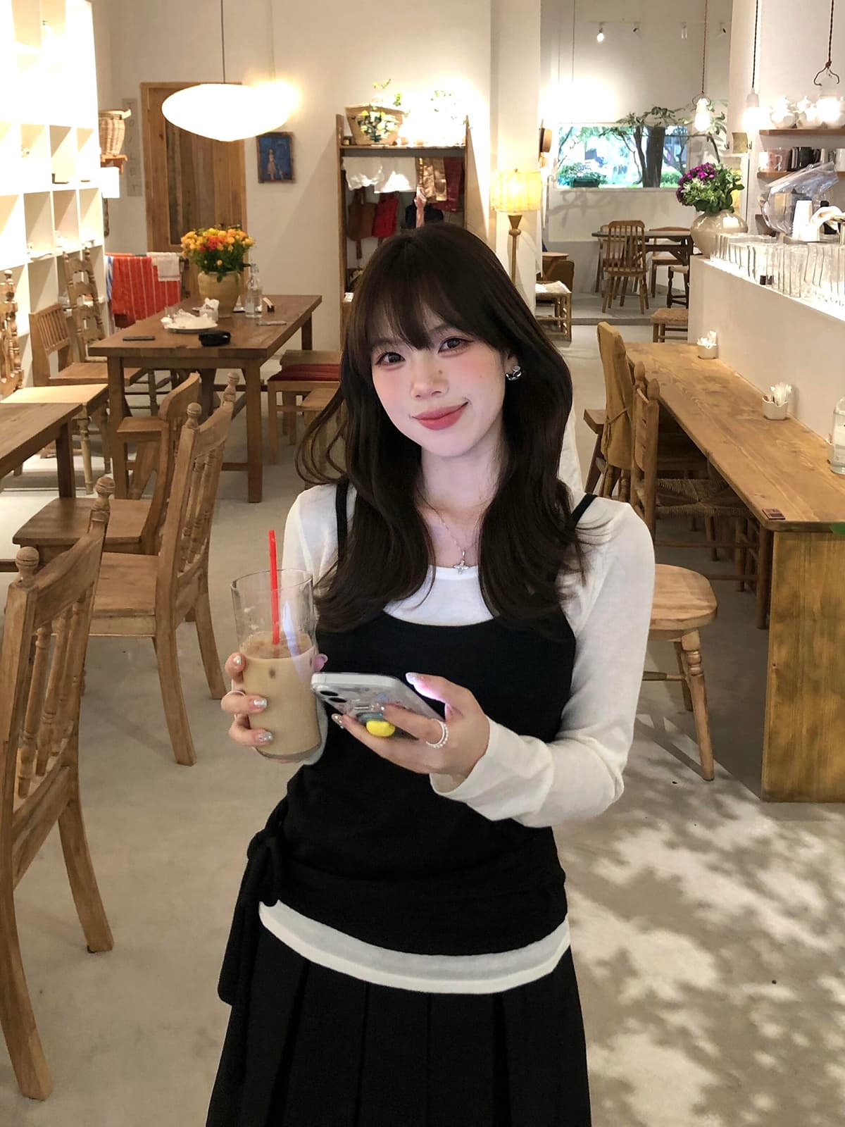 있음 도착 사실 투피스 세트 흑인과 백인 긴팔 이른 가을 핫걸 몸매 가꾸기 슬림해 보이는 스트랩 만나는 얇은 스타일 투피스 세트 가을 상세 이미지 4
