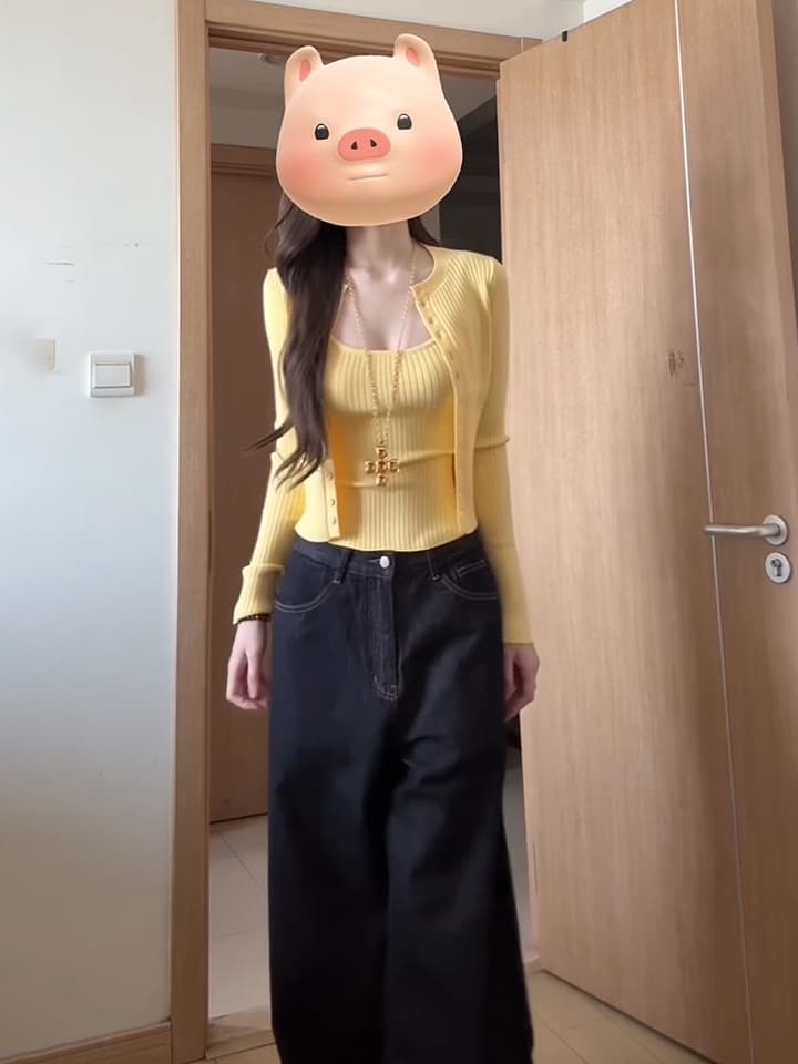 있음 도착 핫걸 니트 슬립 오픈 가디건 여성 조기 가을 인사이드 가져 가라. 재킷 한 부서 착용 가져 가라. 짧은 여성 가을 상세 이미지 2