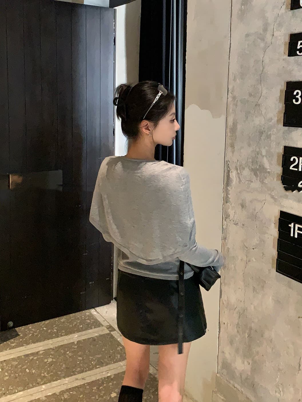 있음 도착 영화 만나는 이른 가을 디자인 센스 페이크 레이어드 양모 작은 숄 맨위 상세 이미지 6