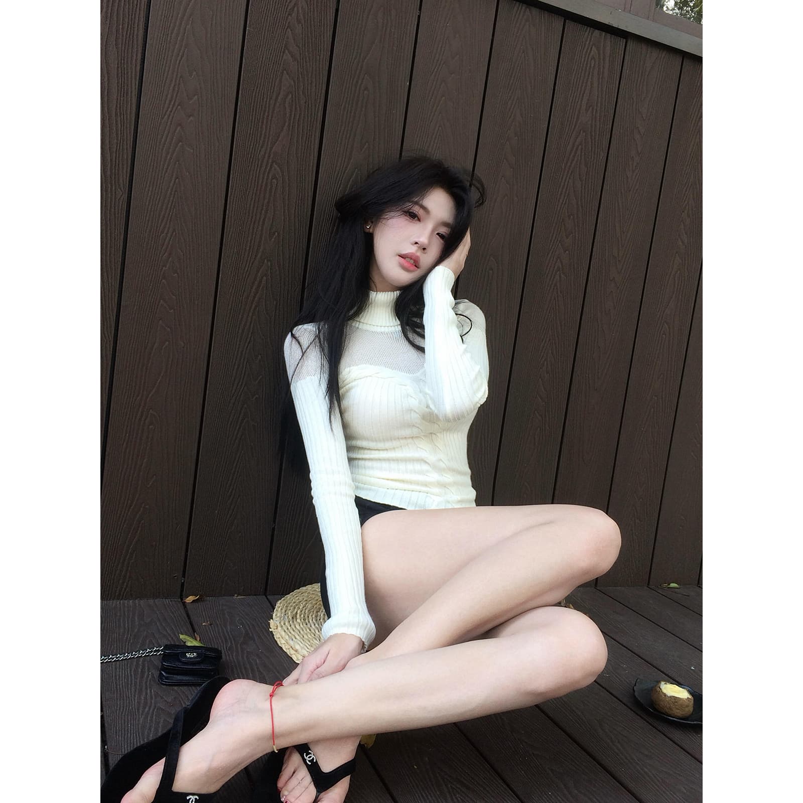 있음 도착 따뜻한 와 부드러운 이 세트 정말로 있음 있으라. 자랑 부드러운 잃지 않고 작은 섹시함 부드러운 찹쌀 니트 스웨터 상세 이미지 1