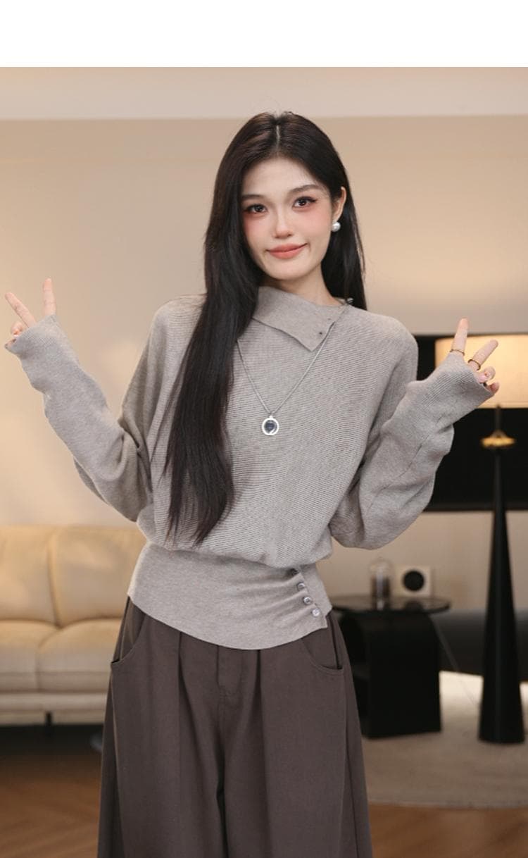 있음 도착 모달 가을 겨울 디자인 센스 터틀넥 스웨터 여성 긴 소매 외국 가스 패션 다용도 니트 스웨터 여성 상세 이미지 11