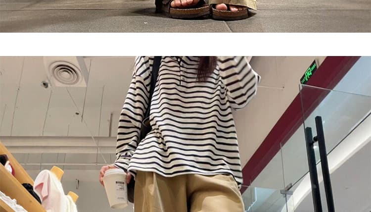 임산부 새로운 2025 가을 겨울 워크웨어 팬츠 캐주얼 넓은 다리 슬림해 보이는 느긋한 느슨함 센스 슬림해 보이는 와이드 레그 팬츠 어린이 상세 이미지 21