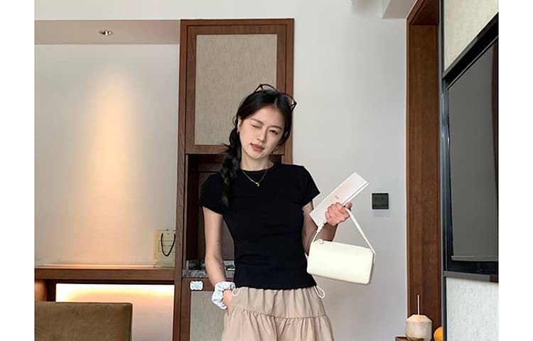 지금 2026 새로운 출산 착용 품격 캐주얼 다용도 여행 작은 심장 기계 임산부 반신 스커트 상세 이미지 30
