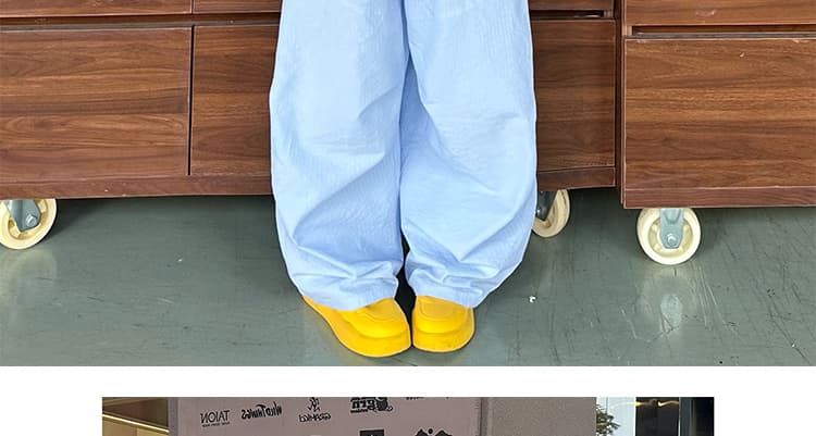 임산부 2026 새로운 여름 얇고 가벼운 통기성 스트라이프 캐주얼 바지 루즈핏 넓은 다리 길이 바지 자외선 차단 낙하산 병 바지 얇은 스타일 상세 이미지 39