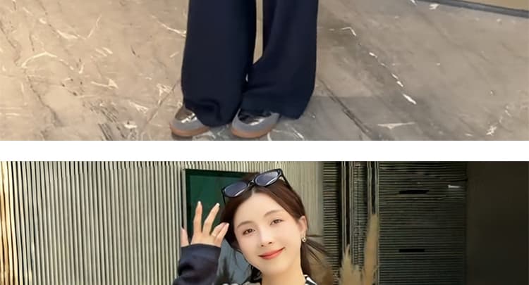 임산부 새로운 2026 가을 세트 완료 세트 한 부서 느슨함 느긋한 바람 패션 루즈핏 숄 넓은 다리 3종 세트 상세 이미지 23