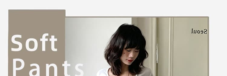 임산부 가을 겨울철 2026 레트로 카키 색 넓은 다리 캐주얼 워크웨어 바지 새로운 루즈핏 슬림해 보이는 다용도 바지 상세 이미지 1