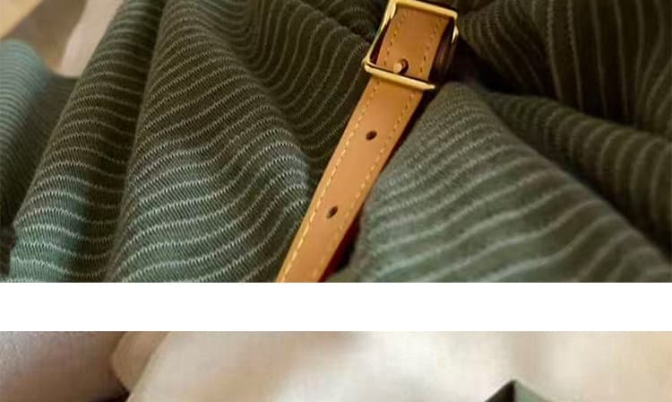 지금 임산부 새로운 녹색 긴팔 스트라이프 동정 후드티 가을 새로운 루즈핏 다용도 느긋한 세트 상세 이미지 23