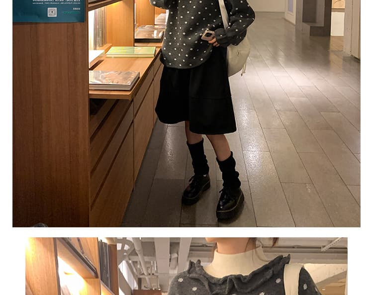 지금 임산부 새로운 반신 스커트 패션 가을 겨울 레트로 미니 스커트 꽃밭 반신 스커트 상세 이미지 43