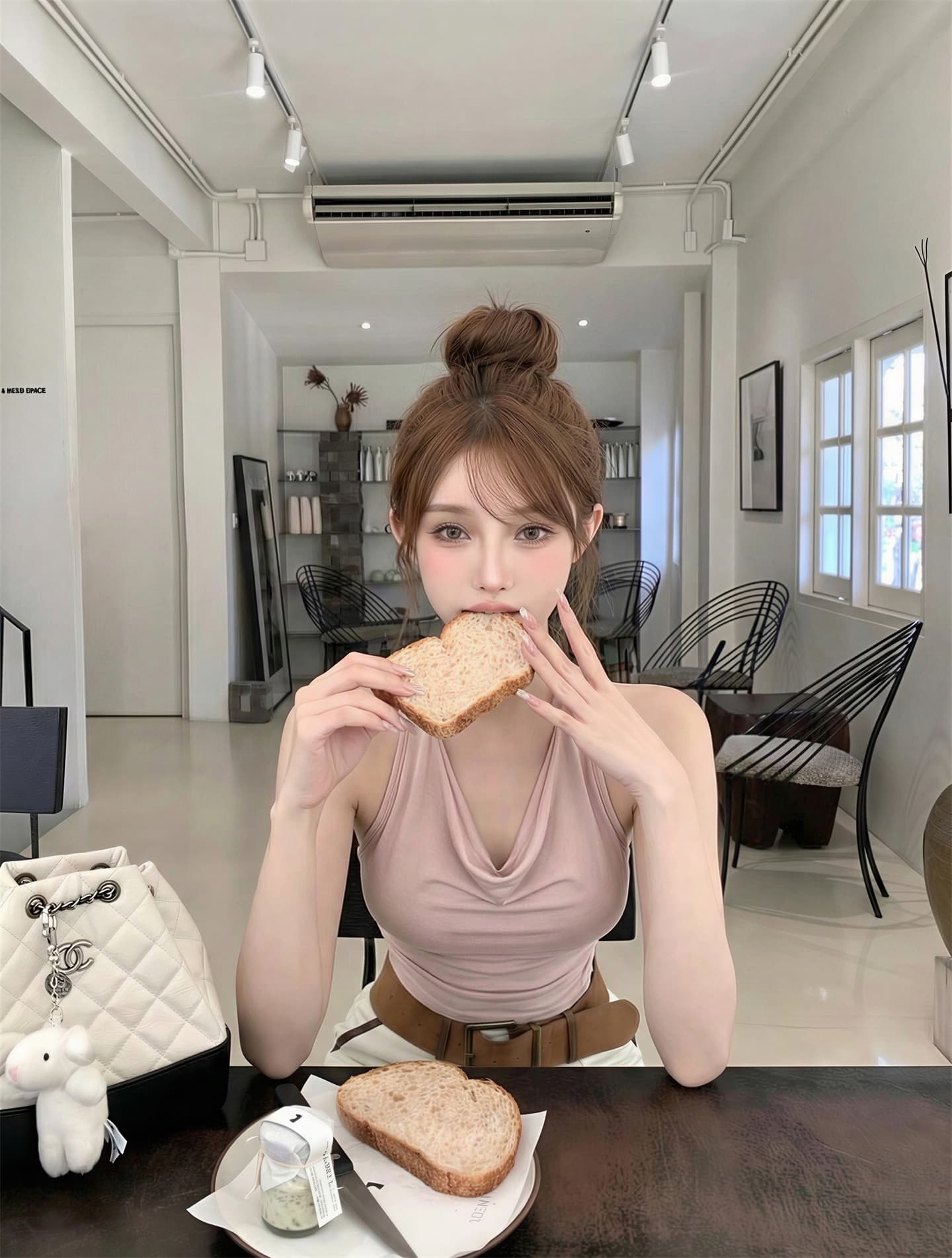 실사 정가 흔들다 칼라 행침 목 백리스 몸매 가꾸기 섹시함 쇼트 스타일 맨위 상세 이미지 7
