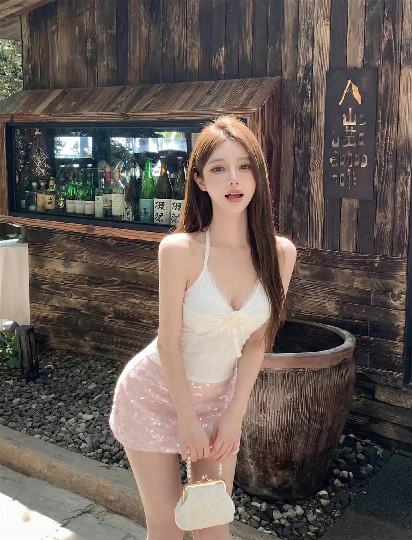실사 정가 천년기 레이스 레이스 품격 튜브탑 캐미솔 이미지 2