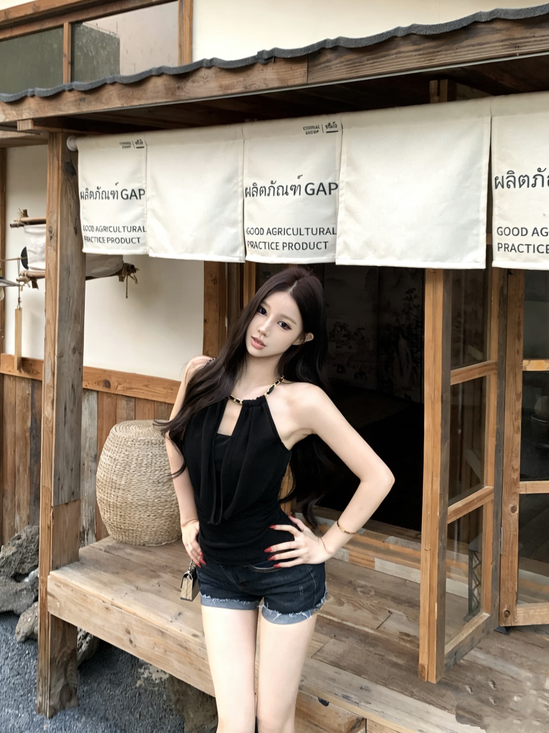 실사 정가 품격 흔들다 칼라 행침 목 슬립 허리 수축 백리스 인사이드 가져 가라. 조끼 맨위 상세 이미지 13