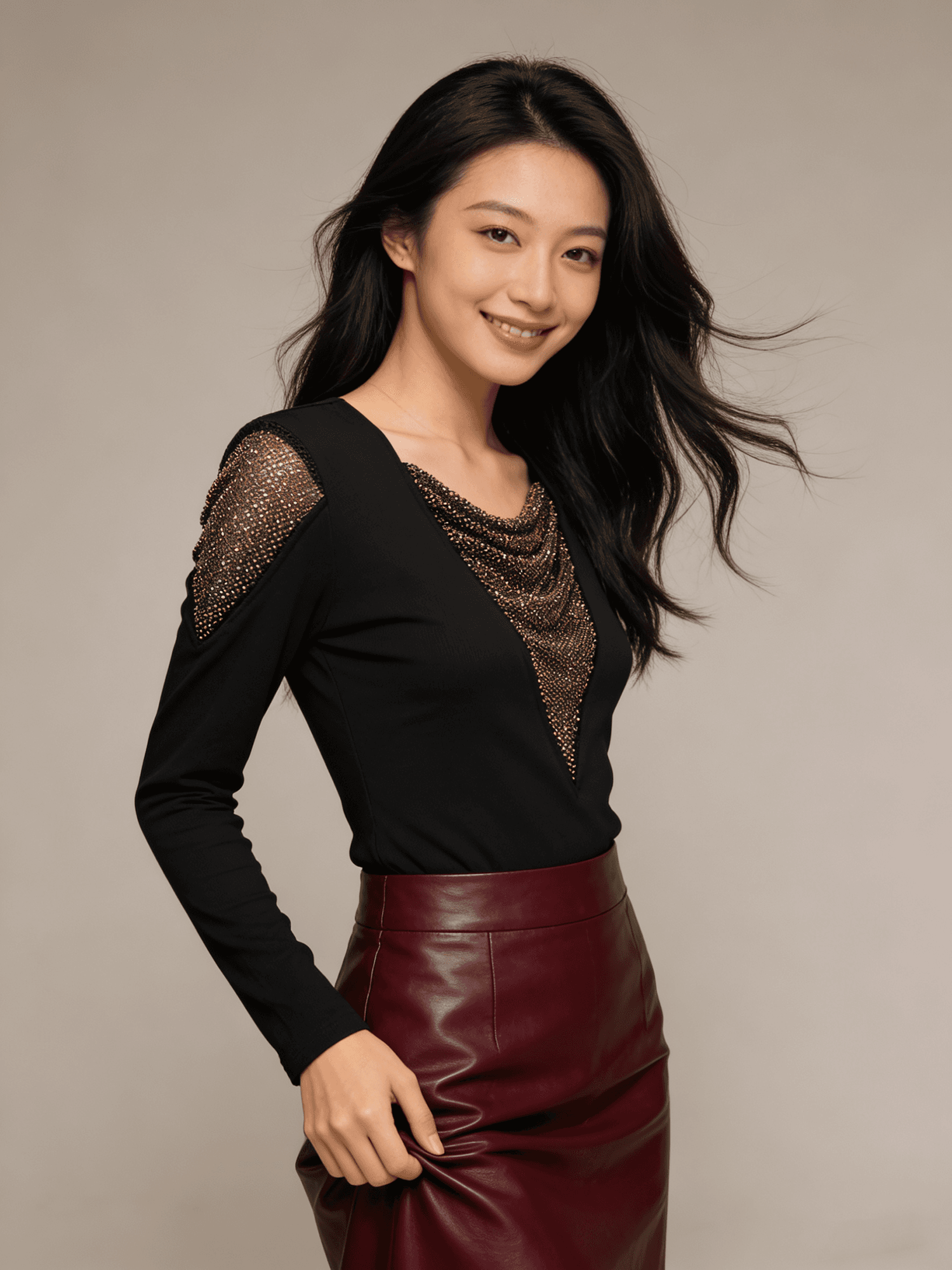 봄 새로운 Chic V넥 다이아몬드 세팅 몸매 가꾸기 슬림해 보이는 디자인 센스 빛 럭셔리 여성 셔츠 티셔츠 패션 작은 셔츠 m-3xl 상세 이미지 7
