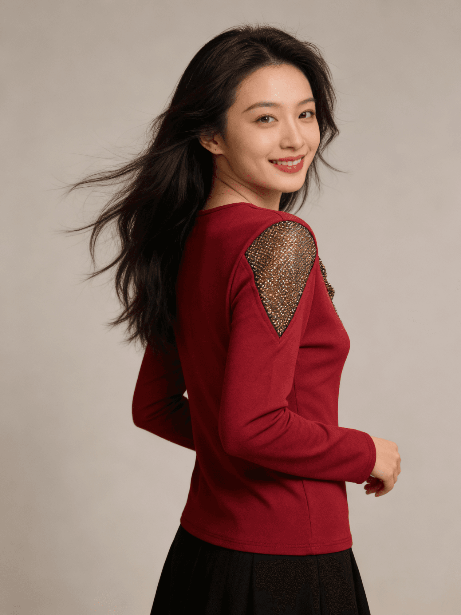 봄 새로운 Chic V넥 다이아몬드 세팅 몸매 가꾸기 슬림해 보이는 디자인 센스 빛 럭셔리 여성 셔츠 티셔츠 패션 작은 셔츠 m-3xl 상세 이미지 22