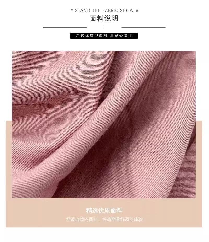 순면 하이웨이스트 워크웨어 반바지 여름 얇은 스타일 한 부서 다용도 꽃밭 볼륨 측면 작은 키 캐주얼 한 마디 와이드 레그 팬츠 상세 이미지 4