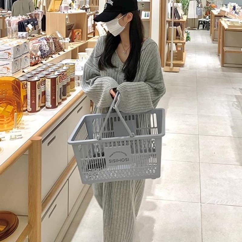 원본 한국 ins 해군 칼라 느긋한 바람을 피우다 롱 코트 무릎 아래 스웨터 니트 드레스 상세 이미지 11