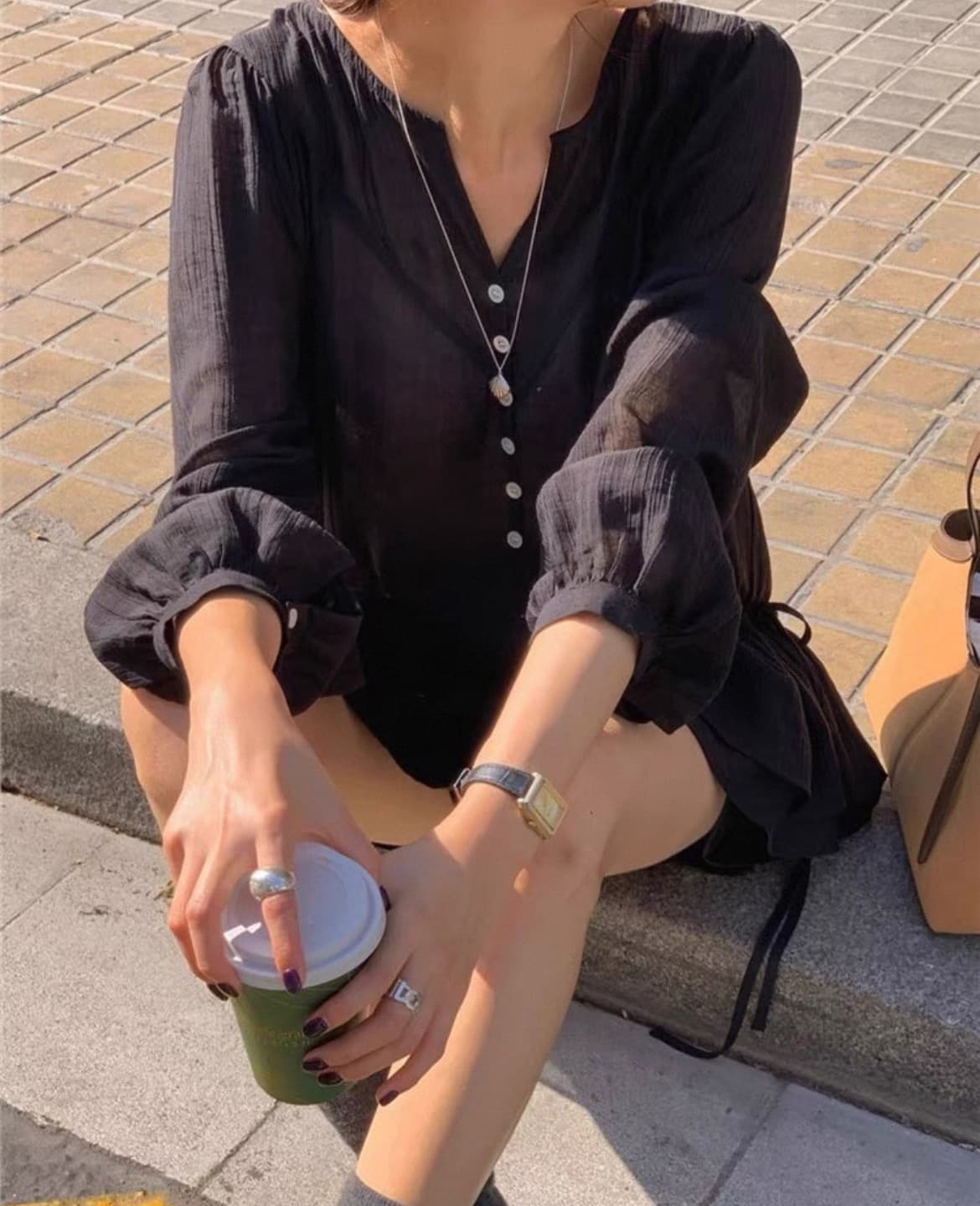 재고 있음 2026 새로운 한국 스타일 chic 프랑스식 레이스업 펌프 로프 스택 층 드레스 얇은 맨위 상세 이미지 10