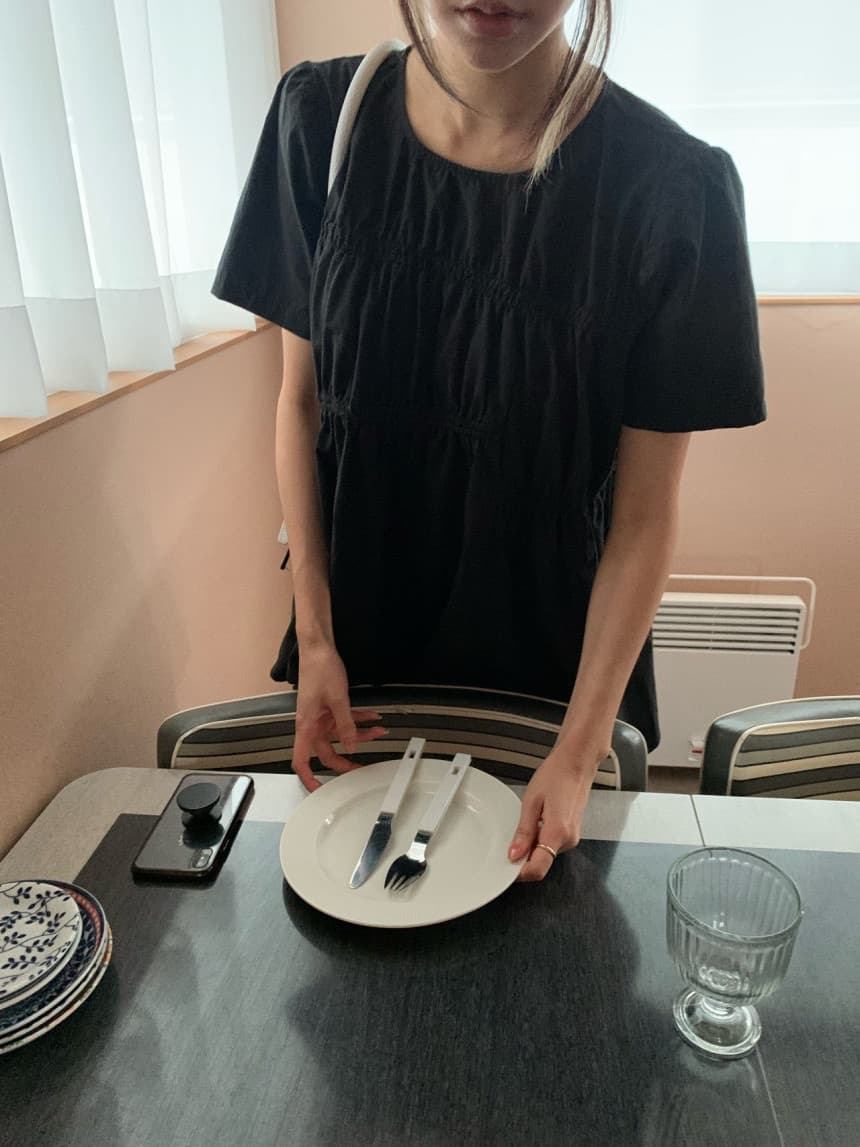 있음 밖으로 chic 봄 여름 한국 스타일 무거운 작업 펌프 로프 라운드 넥 화이트 순면 셔츠 맨위 인형 셔츠 상세 이미지 10
