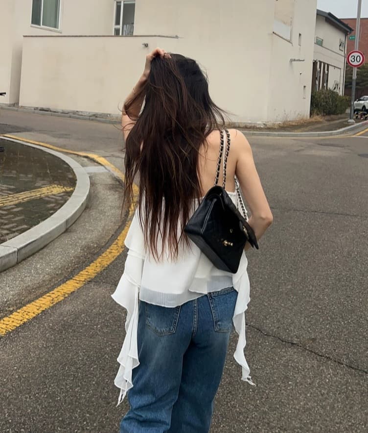 재고 있음 슈퍼 아름다움 레이스 불규칙 슬립 수준 조끼 단색 연꽃 잎 레이스 연령 감소 슬림해 보이는 캐미솔 상세 이미지 18
