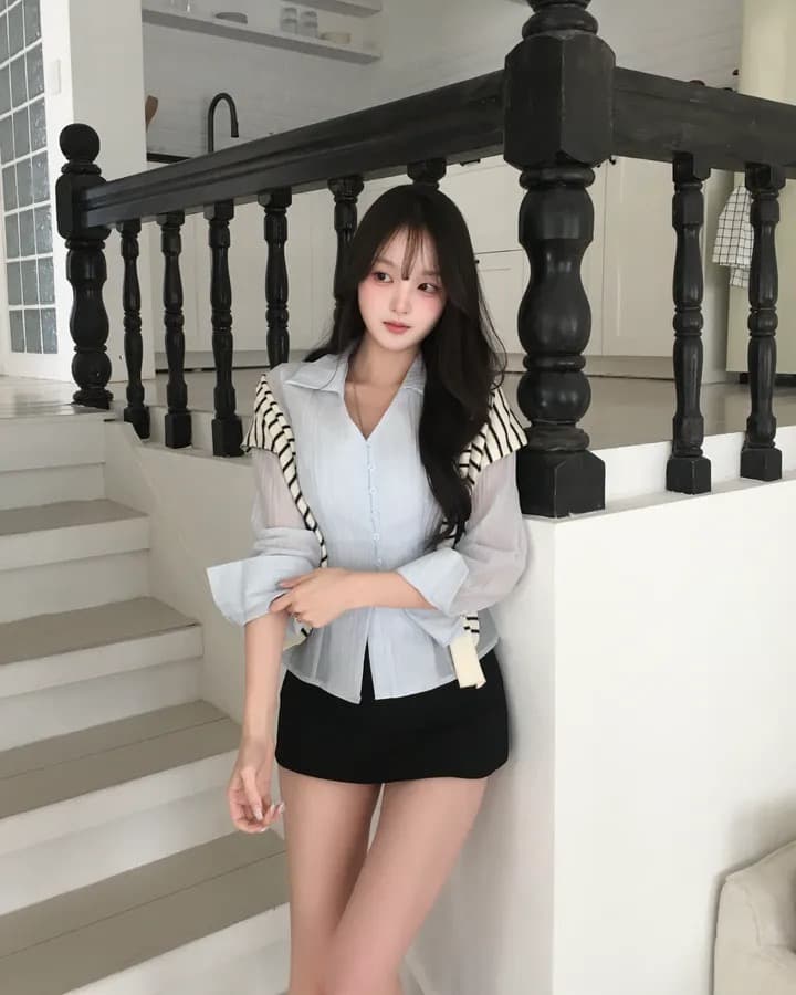 재고 있음 chic 연령 감소 레트로 작은 대중 디자인 센스 품격 주름 긴팔 싱글 줄 버튼 여성 셔츠 상세 이미지 4