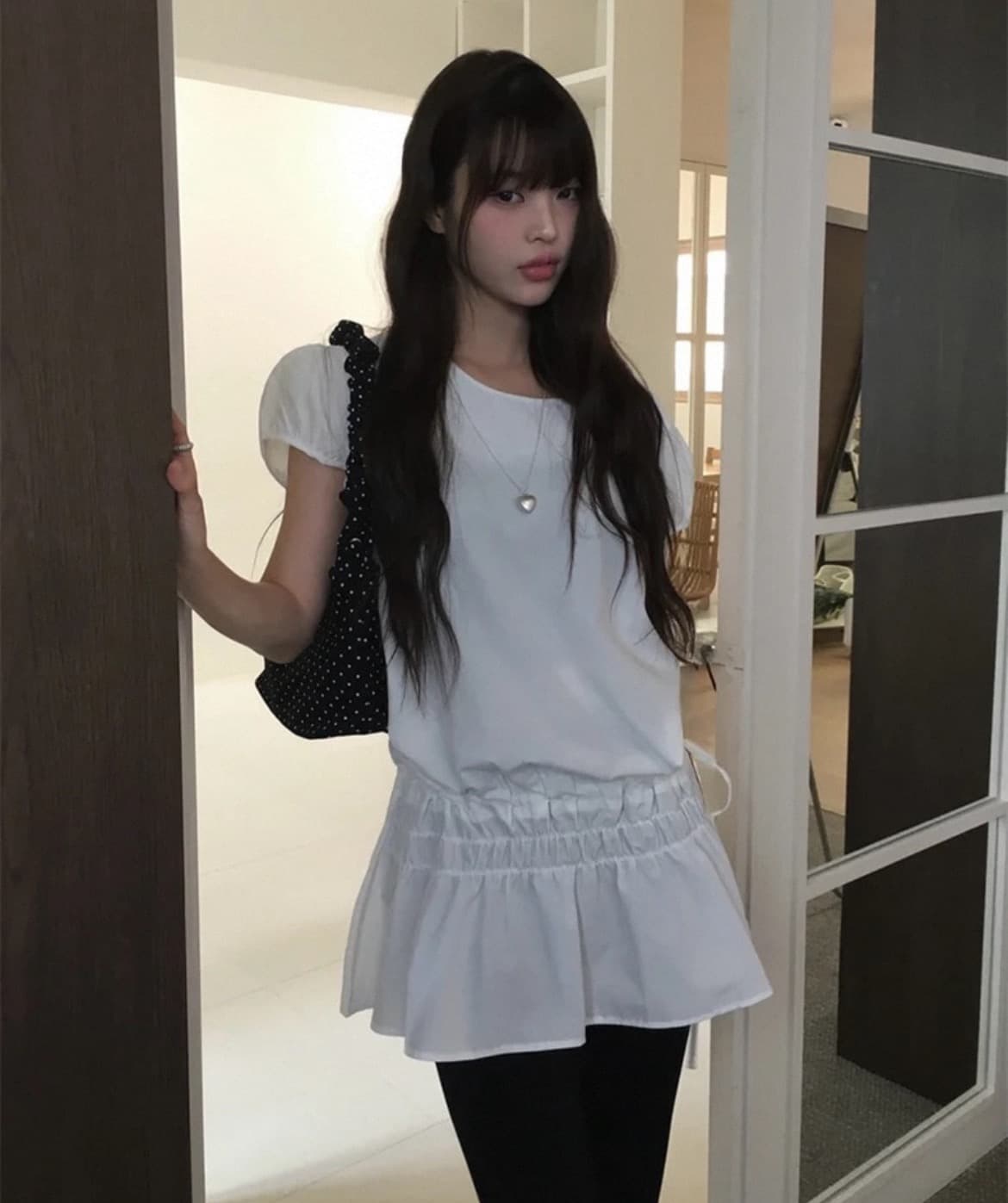 재고 있음 한국 스타일 여름 다용도 펌프 로프 드레스 맨위 여성