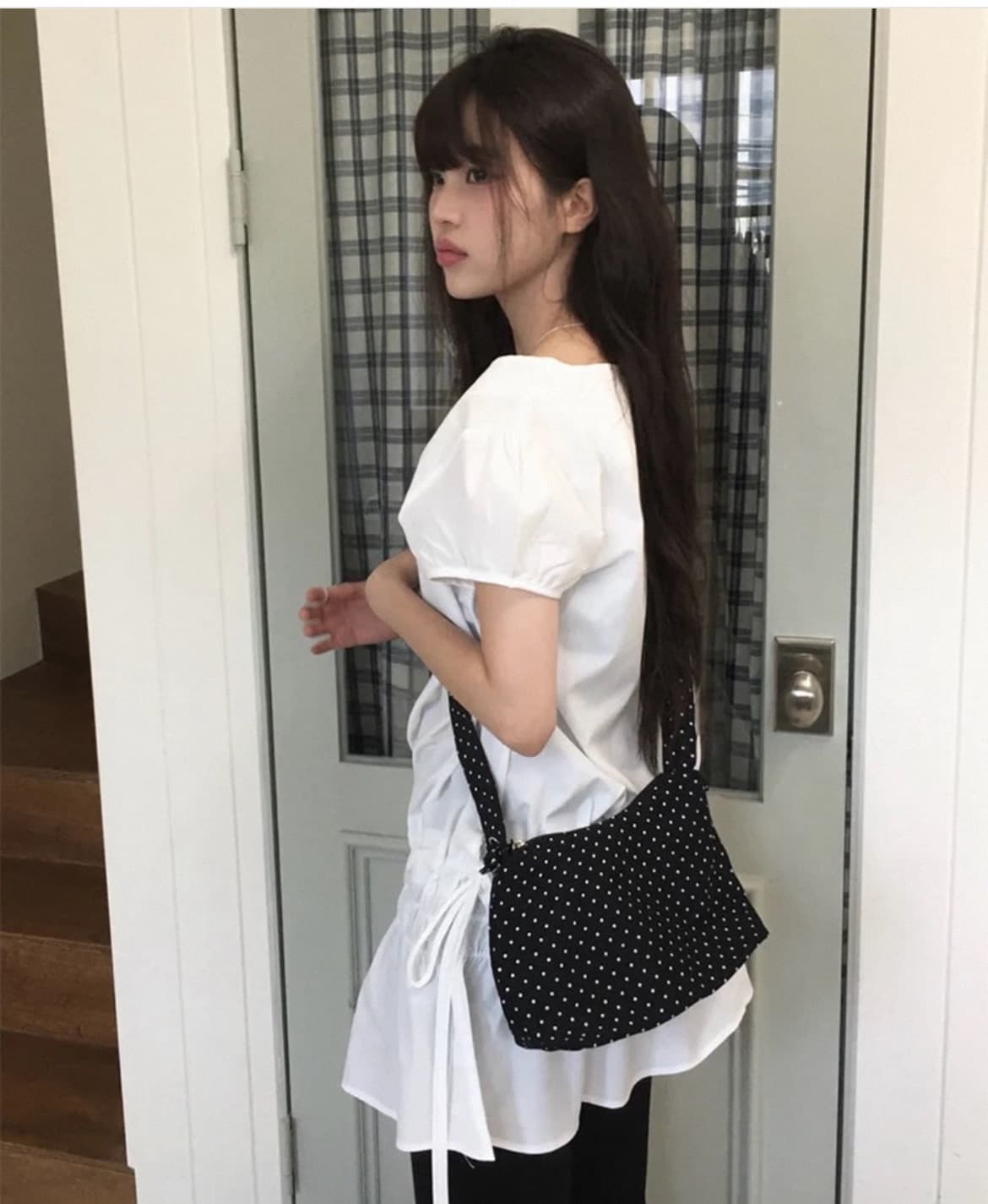 재고 있음 한국 스타일 여름 다용도 펌프 로프 드레스 맨위 여성 상세 이미지 1