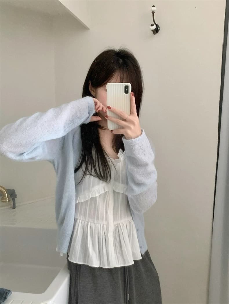 재고 있음 chic 작은 레이스 달콤함 일상 다용도 스택 착용 캐미솔 상세 이미지 13