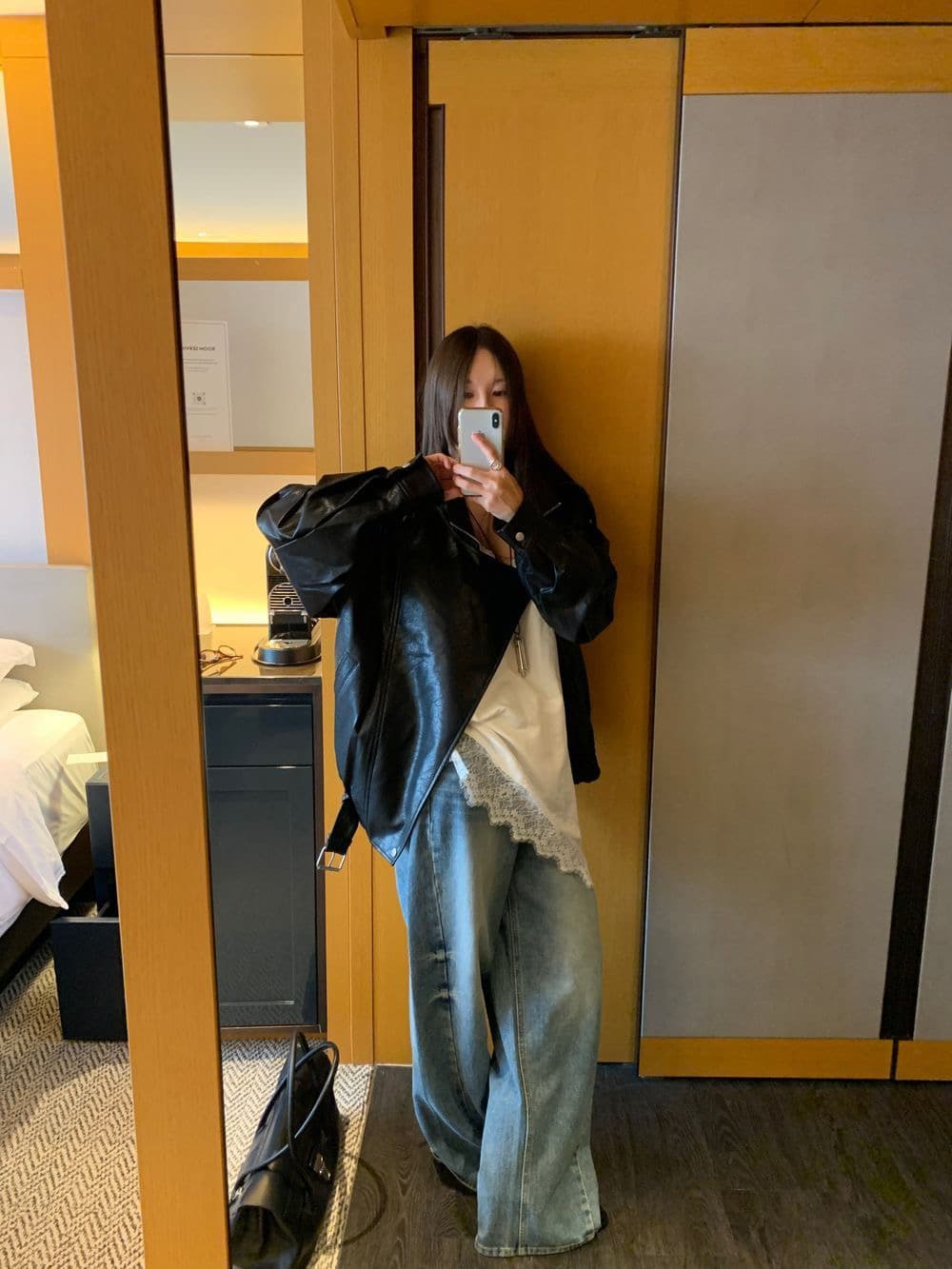 chic 다용도 레이스 조각 슬립 드레스 상세 이미지 6