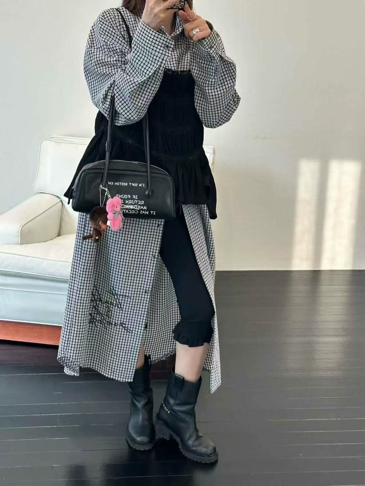 chic 다용도 몸매 가꾸기 플리츠 철자 레이스 캐미솔 상세 이미지 9