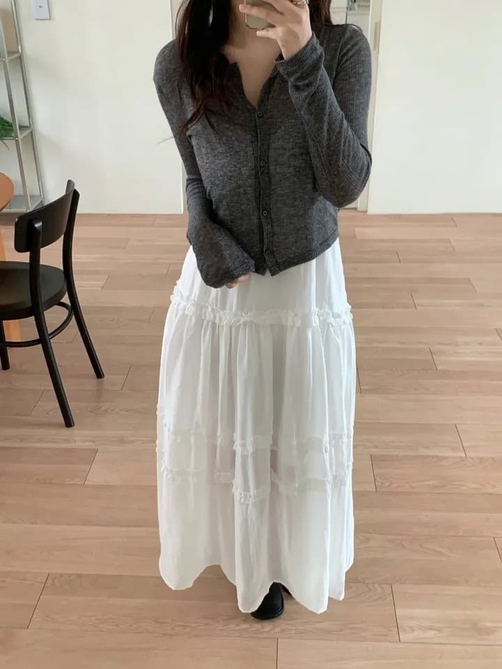 있음 선적 한국 ins 달콤함 목이버섯 레이스 슬립 드레스 상세 이미지 23