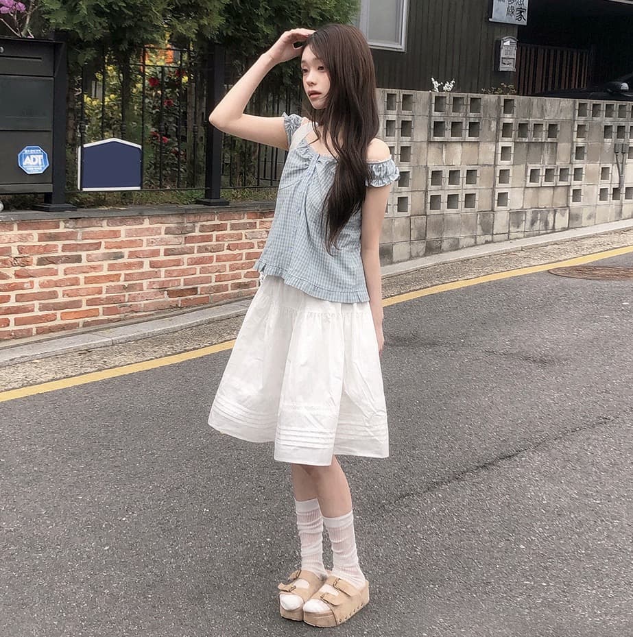 재고 있음 레이스 레트로 여름 무거운 작업 순수한 욕망 슬림해 보이는 다용도 민소매 조끼 상세 이미지 25