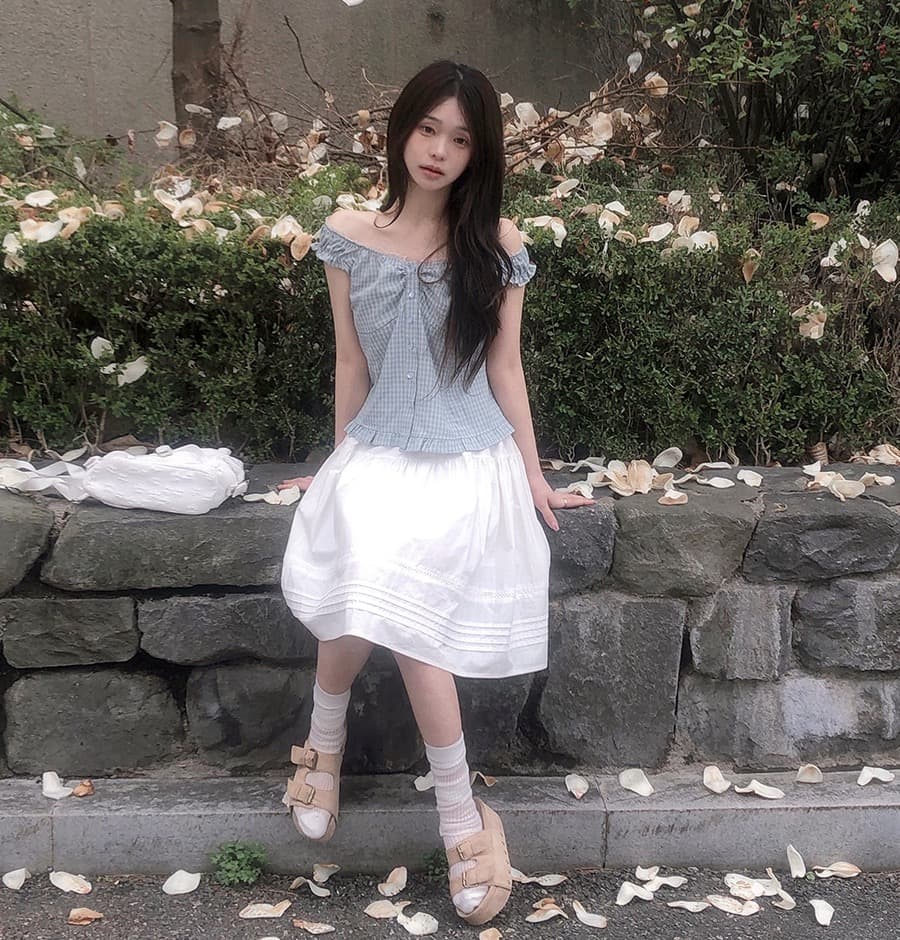 재고 있음 레이스 레트로 여름 무거운 작업 순수한 욕망 슬림해 보이는 다용도 민소매 조끼 상세 이미지 26