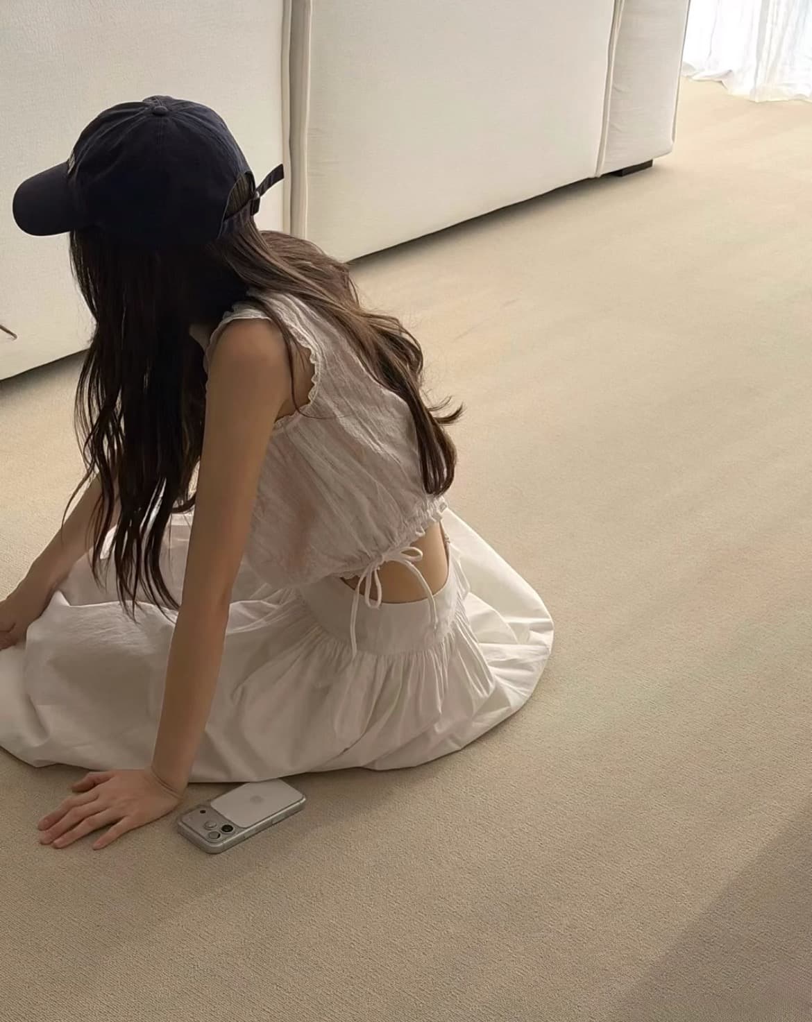 재고 있음 한국 동대문 2026 새로운 한국 스타일 펌프 로프 허리 수축 자수 조끼 상세 이미지 6