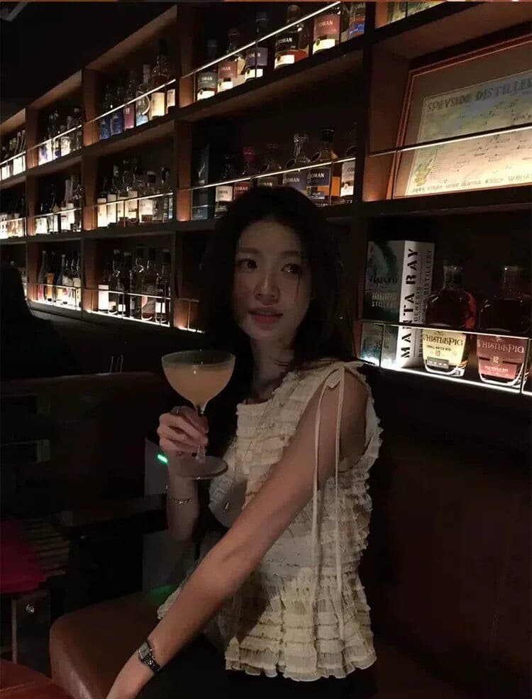 chic 2026 여름 프랑스식 품격 주름 레이스업 허리 수축 민소매 조끼 상세 이미지 8