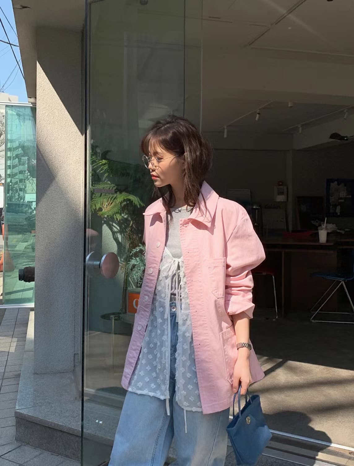 재고 있음 한국 스타일 여름 ins 작은 대중 디자인 개성 단색 작은 꽃 스택 착용 망사 레이스업 슬립 상세 이미지 17