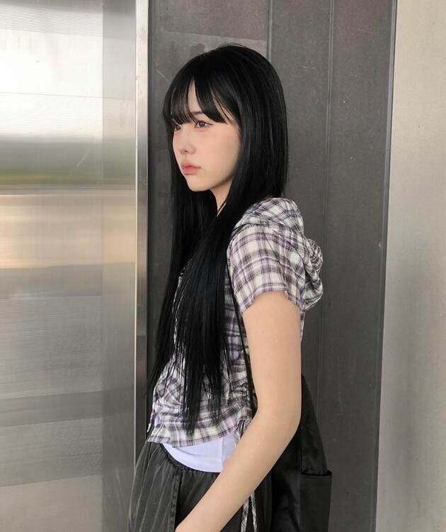 chic 여름 다용도 체크무늬 측면 펌프 로프 후드 반팔 체크무늬 후드 셔츠 상세 이미지 18