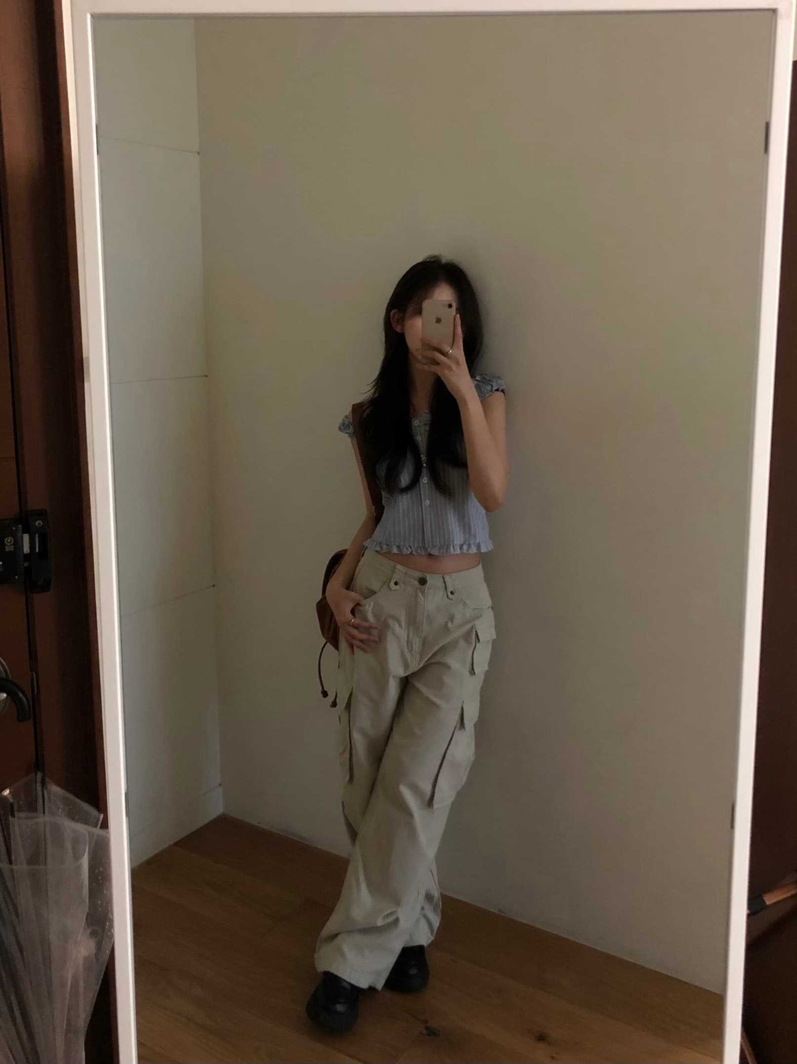있음 선적 chic 한국 스타일 스트라이프 조끼 상세 이미지 23