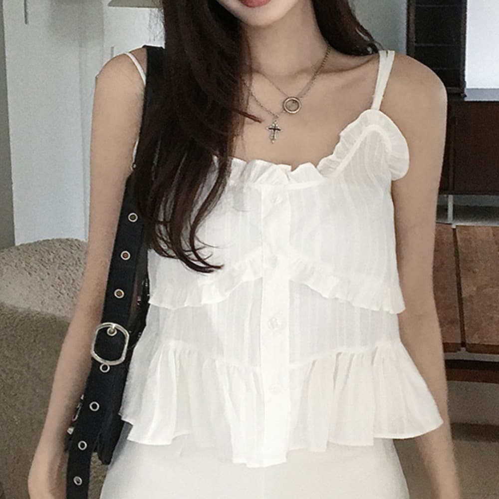 재고 있음 chic 패션 레이스 디자인 다용도 캐미솔